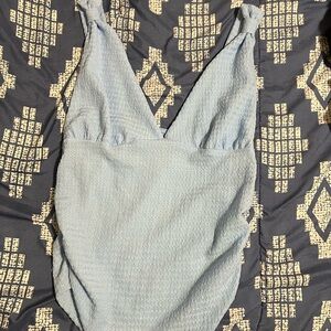 SHEIN Light Blue Textured Top